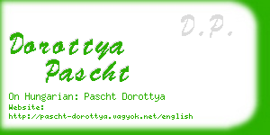 dorottya pascht business card